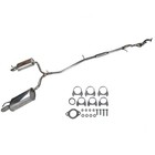 Rear Exhaust System For Ford Explorer 3 5l V6 2011-2015 Resonator Dual Muffler