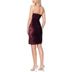 Betsy   Adam Womens Velvet Sequined Mini Cocktail And Party Dress Bhfo 1707
