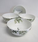 Mikasa Tivoli Green Bone China Fruit  Dessert Bowls - Set Of 4 - New W stickers