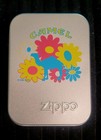 Vintage Camel Flower Power White Matte Zippo Lighter New