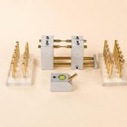 Lapidary Combo Kit     Brass   Aluminium Jig Transfer   Angle Dop   22 Piece