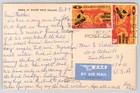 Vintage 1974 Nairobi Kenya Zebras At Water Hole Africa Postcard Posted
