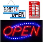 Neon Open Sign For Business  Horizontal Led Sign With 17  X 10  Model 2