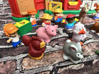 Fisher-price 2005 Little People Animal Sounds Farm Red Barn   Silo Playset Works