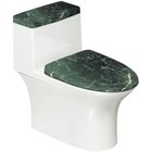 Green Marble Toilet Seat Cover Set Of 2 Elongated Toilet Lid Cover Bat
