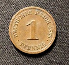 1875 C German 1 Pfennig  Enn Coins