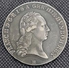 1795 H Graz Austrian Netherlands Kronenthaler  873 Silver Km  62 1 Xf Extra Fine