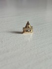 Vintage Northrop Aerospace 5 Year Service Pin 10k Yellow Gold Dgf With Blue Gem