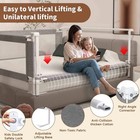 3-piece Safety Bed Rails - Twin Size  Bed Rail Guard With Headboard Rod - 1905g