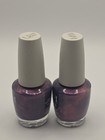 Opi Nature Strong Lacquer Achieve Grapeness Nat 024 Purple Shimmer 15ml Lot Of 2