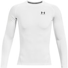 Under Armour Heatgear 1361524 Mens Small White Compression Shirt Long Sleeve Tee