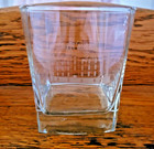 Buffalo Trace Distillery Bourbon Whiskey Etched Rocks Glass