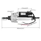 24v 350w Electric Transaxle Motor 3wheels Vehicle Rear Axle Drive Wheel Mobility