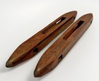 Vintage Wood Textile Mill Weaving Loom Shuttles Display Table Decor 17  Set 2