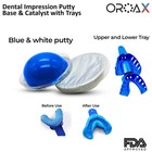 Dental Impression Putty Teeth Mold Kit Large Upper   Lower Impressions Trays