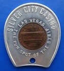 Encased Cent Lincoln Penny Good Luck Lucky Token   Silver City Casino Las Vegas