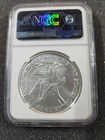     2022 American Silver Eagle Coin -north Dakota Ngc Ms70 Us State Series Label