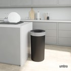 Umbra Vento Kitchen Trash Can With Open Top  Durable Plastic With Large 16-ga   