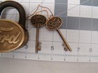 Solid Brass Ford Logo Lock Ford Script Pad Lock Ford Script Keys Vintage Style