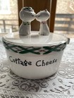 Vintage 1958 Holt Howard Cozy Kitten Cat Cottage Cheese 2pc Container Jar Dish