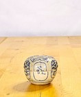 15th C  Vietnamese Blue   White Porcelain Lidded Box Hoi An Wreck Antique 