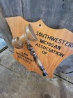 Vintage Wooden Judge   s Gavel  Mallet  Auctioneer Award Sign