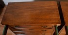 1930s Pair English Chippendale Mahogany Bachelor s Chests   Nightstands