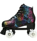 Roller Skates With Light Up Wheels- Leather Adjustable S- 41 Size 8