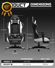 Gaming Chair Big And Tall High Back Pu Leather Ergonomic Office Computer Chair W