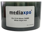 Grade A 52x Cd-r 80min 700mb White Inkjet Hub Printable  shrink Wrap  Lot