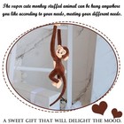 35 4  Hanging Monkey Stuffed Animals Plush Brown Cute Monkey Toy For Kids Adults