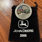 John Deere 2006 Pewter Black Bag Christmas Ornament 