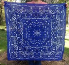 Big Ass Bandana Extra Large Texas Size Paisley Bandana 42x42 In