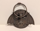 Bat Open Wings Door  Knocker Gold Tone   Brass   Cast Iron  Pull Handle Banger 