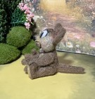 Mini Needle Felted Cartoon Brown Mouse