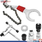Bike Repair Tool Kit Crank Chain Cutter Extractor Bracket Freewheel Puller 6 pcs