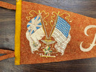 Vintage 1950s Toronto Canada Pennant Banner 23  48 Star U s  Flag