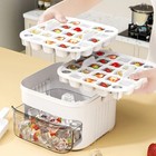 50 Cube Ice Maker Tray With Press Lid Double Layer Ice Box