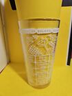 Vintage Glass Cocktail Mixed Drink Recipe Shaker Bar Mixer Retro Vintage
