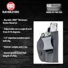 Bersa - Iwb Gun Holster - Matte Black   Black Carbon Fiber
