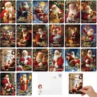 80 Pcs Vintage Christmas Postcards Santa Claus Christmas Cards 4 X 6 Inch Cla   