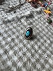 Beautiful Vintage Southwestern Turquoise Sterling Silver Ring  Est  70s 80s 90s