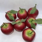 Faux Fruit Lot Of 7 Artificial Apples  Decor Farm House Rustic Prop