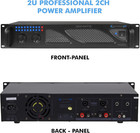 Professional 3000 Watts 2u 2-channel Dj Power Amplifier With Dual Cooling Speed 