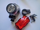 Wow New Bike Bicycle Waterproof 5 Led Head Light 5 Led Rear Light Us Seller