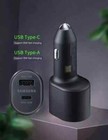 Original New Samsung 45w 2 Ports Super Fast Charging Dual Car Charger With Cable