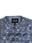 Scoop Girls Quilted Floral Button Lined Jacket Blue white Size S