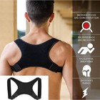 Posture Corrector Men Women Adjustable Upper Back Shoulder Support Brace Spine