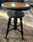 Antique Victorian Adjustable 4 Claw Foot Piano Stool - Lyon   Healy  Chicago