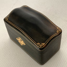 Elegant Vintage 2 Deck Leather Playing Cards Case I- Gold Embossed - Italy